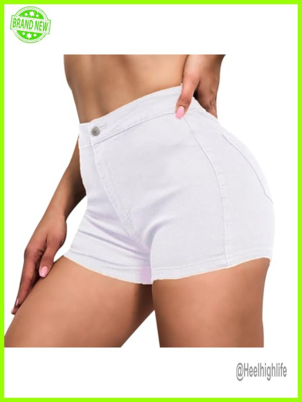 High Waisted Stretchy Butt-Lifting Jean Shorts Sexy Denim Summer Casual